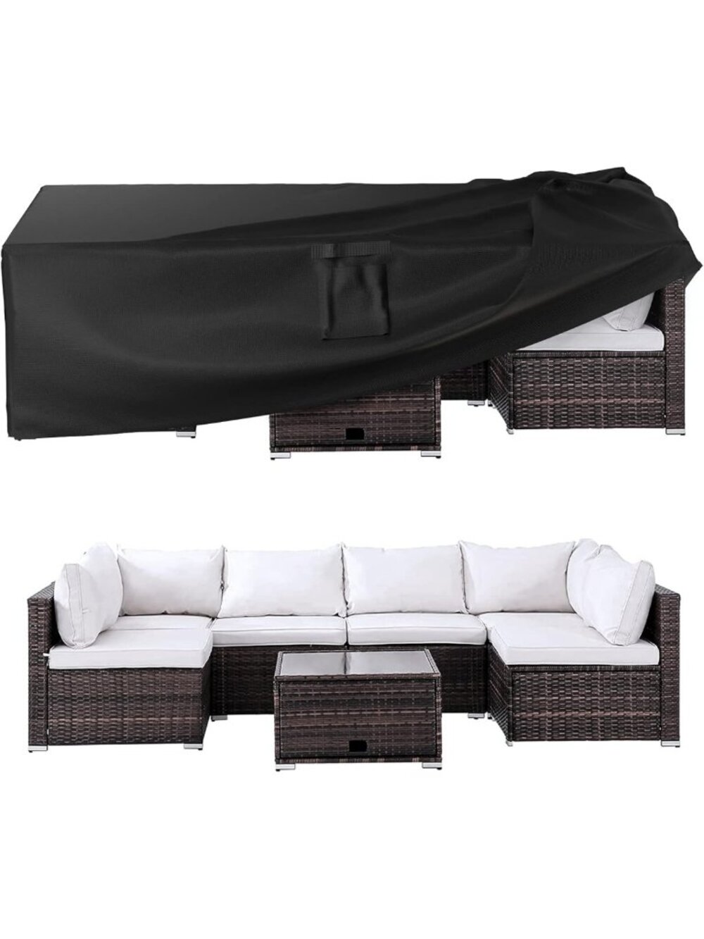 Waterproof Heavy Duty Outdoor Furniture Covers for Tables & Chairs - 108x82